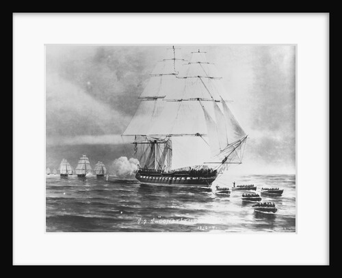 Illustration of USS Constitution in Battle by Anonymous
