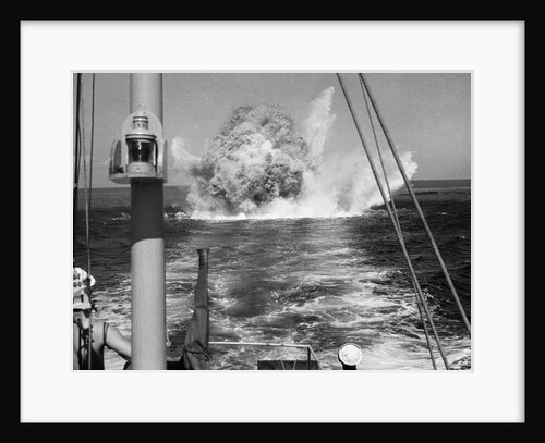 Depth Charge Exploding by Anonymous