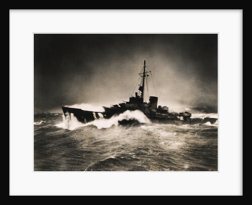 US Coast Guard Cutter in the North Atlantic by Anonymous