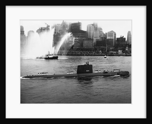 USS Nautilus in New York Harbor by Anonymous