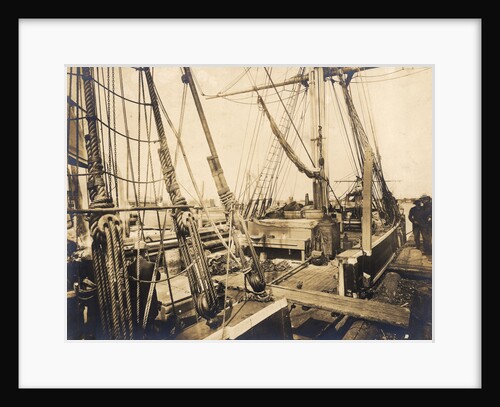 Deck of Whaling Bark Kathleen by Anonymous