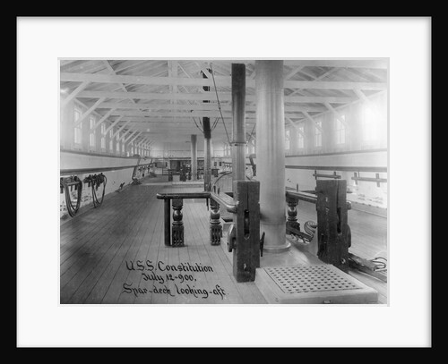Spar Deck of the USS Constitution by Anonymous