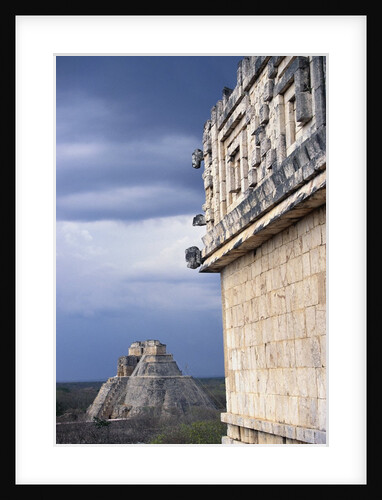 Pyramid of the Magician Behind the Nunnery Quadrangle at Uxmal by Anonymous