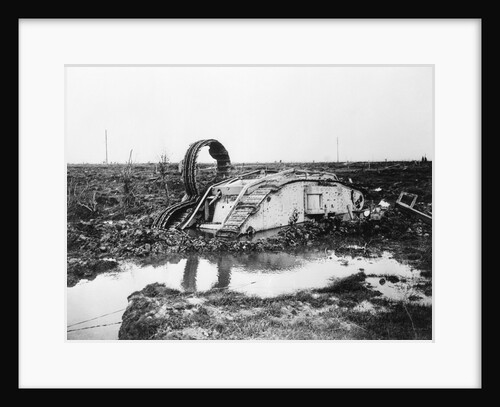 A Half Submerged Tank by Anonymous