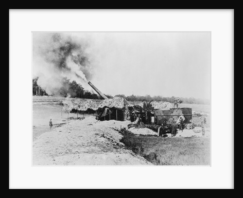 View of Cannon Firing During World War I by Anonymous