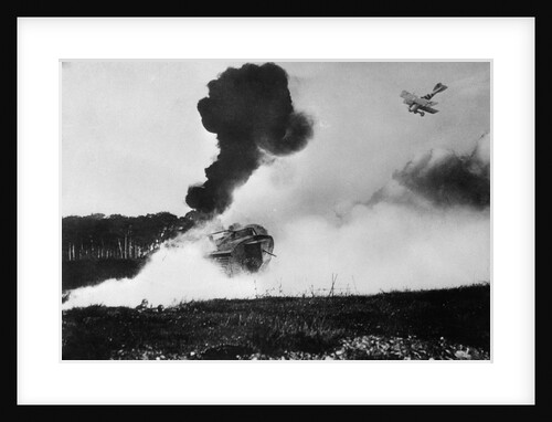 Airplane Shooting at a Tank by Anonymous