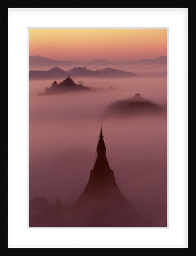 Pagoda in the Mist at Mrauk-U, Burma by Anonymous