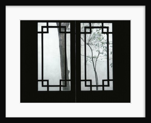 Trees Seen Through House Windows in Pingyao by Anonymous