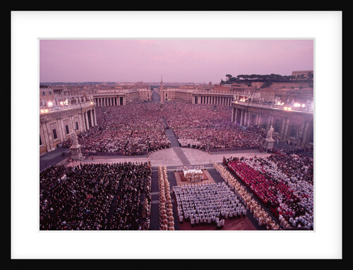 Crowds in Saint Peter's Square by Anonymous