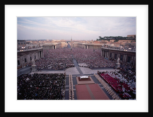 Crowds in Saint Peter's Square by Anonymous