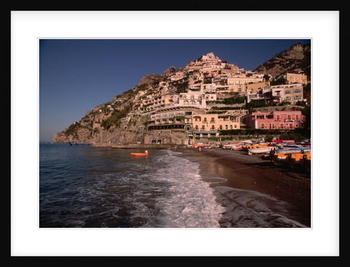 Beach in Positano, Italy by Anonymous