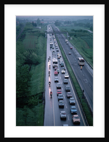 Traffic on Italian Highway by Anonymous