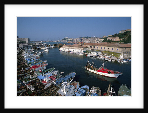 Fishing Boats in Harbor by Anonymous