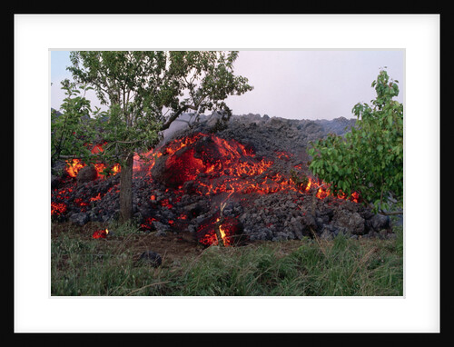 Cooling Lava from Mount Etna by Anonymous