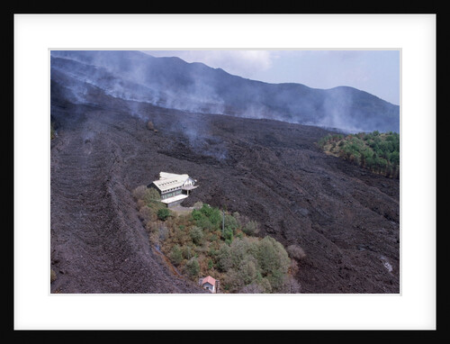 Building Buried by Lava by Anonymous