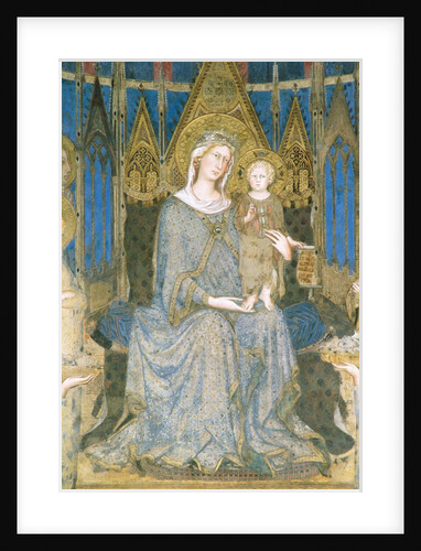 Detail of Virgin and Child Enthroned from Maesta by Simone Martini