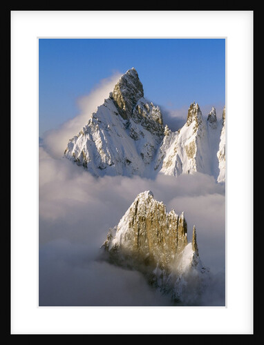 Noire de Peuterey and La Brenva Peaks at Dawn by Anonymous