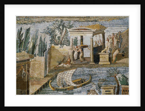 Detail of Palestrina Mosaic by Anonymous