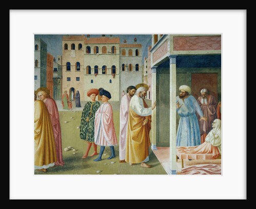 Detail of Healing of the Cripple and Raising of Tabitha by Masolino da Panicale