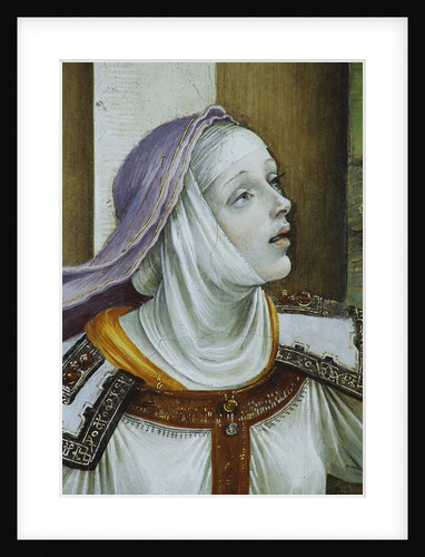 Detail of Druisana from Saint John the Evangelist Reuscitating Druisana by Filippino Lippi