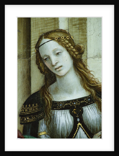 Detail of Young Woman from Saint John the Evangelist Reuscitating Druisana by Filippino Lippi