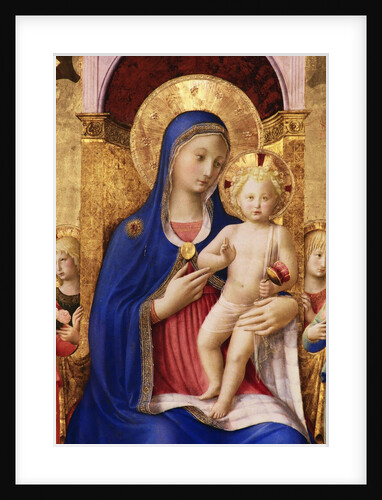 Gold Leaf Painting of Madonna and Baby by Anonymous