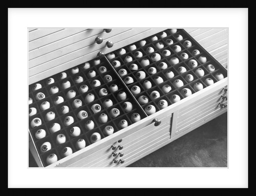 Drawer Full of Prosthetic Eyes by Anonymous