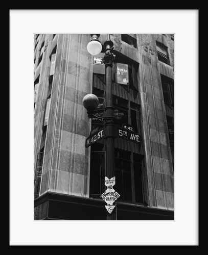 View of 5th Avenue Street Sign by Anonymous