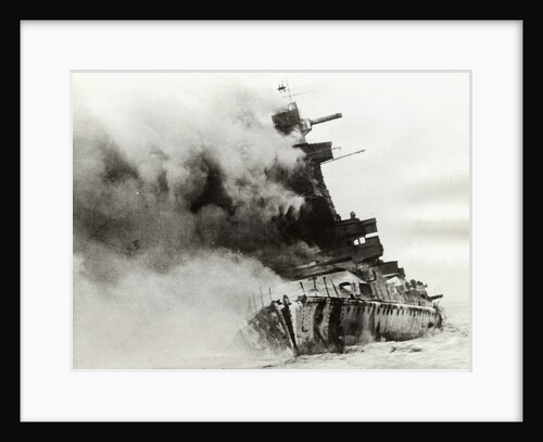 German Battleship Smoking War Attack by Anonymous