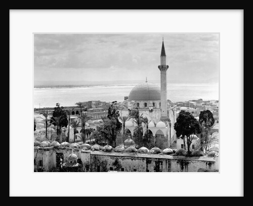 View of Large Mosque Against Skyline by Anonymous