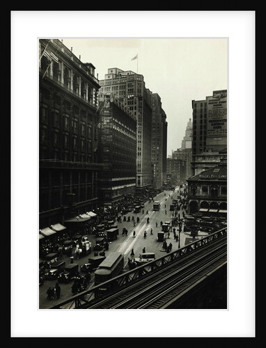 View of Elevated Train at Herald Square by Anonymous