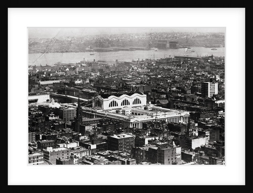 Aerial View of Pennsylvania Station Being Constructed by Anonymous