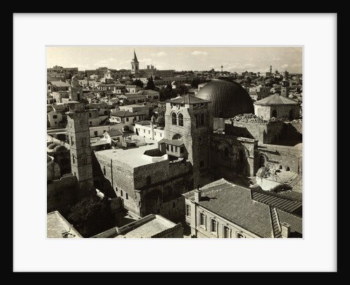 View of Jerusalem Showing Church of Holy Sepulchre in Foreground by Anonymous