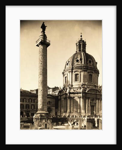Column of Trajan and Church of Nome di Maria by Anonymous