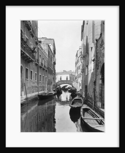 Small Canal with Two of Many Small Bridges by Anonymous
