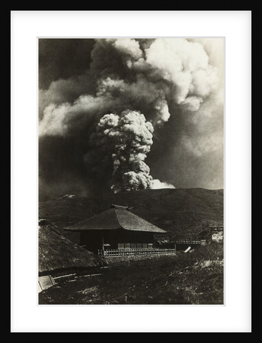 View of Exploding Volcano by Anonymous