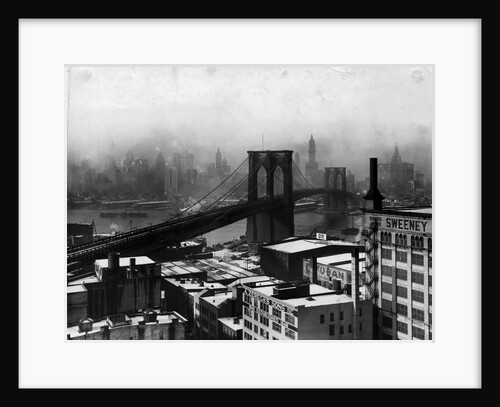 Bridge Extending Over Water and Building Sites by Anonymous