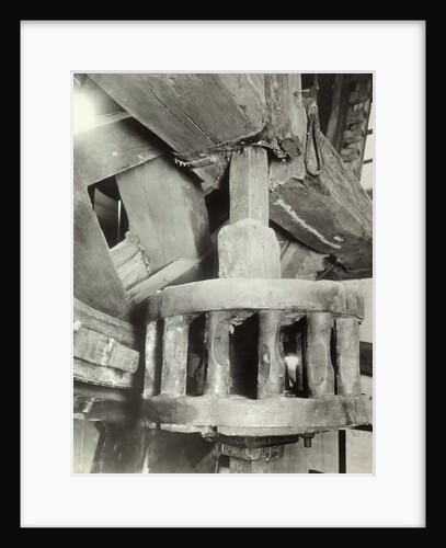 Wooden Cog Wheel in Old German Windmill by Anonymous