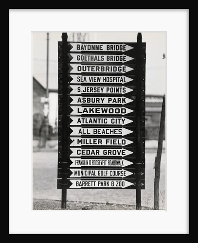 Signboard with Many Signs by Anonymous