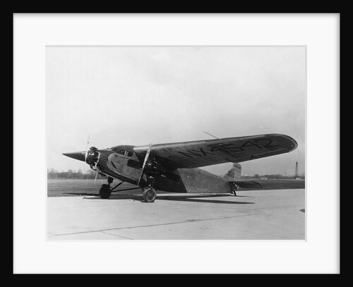Byrd's Plane Parked on Runway by Anonymous