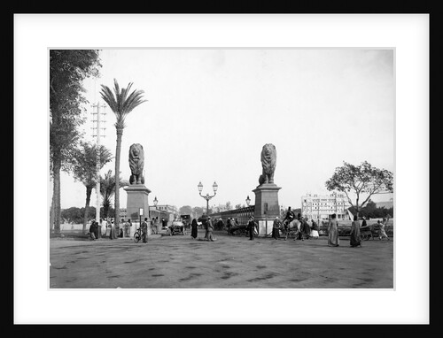 Typical Early Cairo Street Scene by Anonymous