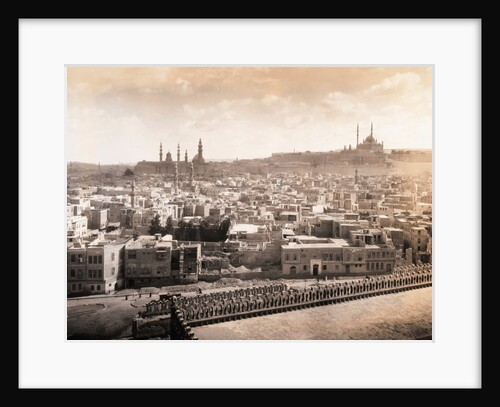 Aerial View of Mohammed Ali Mosque and Buildings of Cairo by Anonymous