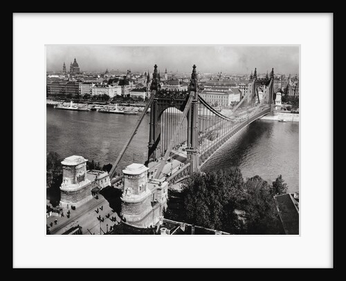 Bridge over Danube River of Budapest by Anonymous