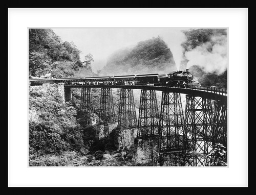 A Railroad Trestle Near Vera Cruz by Anonymous