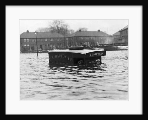 Van Nearly Submerged in Flood by Anonymous