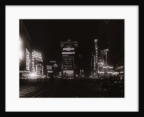 Night View of Times Square by Anonymous