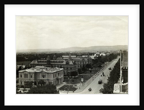 Panoramic View of City With Mountains by Anonymous