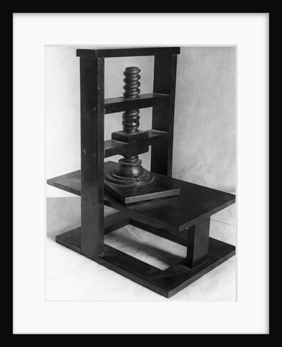 Gutenberg Type Printing Press by Anonymous