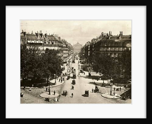 Traffic and Pedestrians on Parisian Street by Anonymous