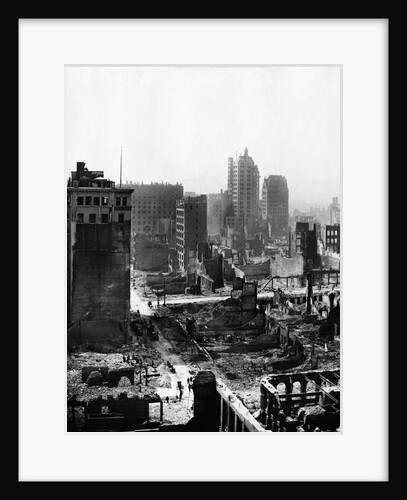 San Francisco Earthquake Rubble by Anonymous